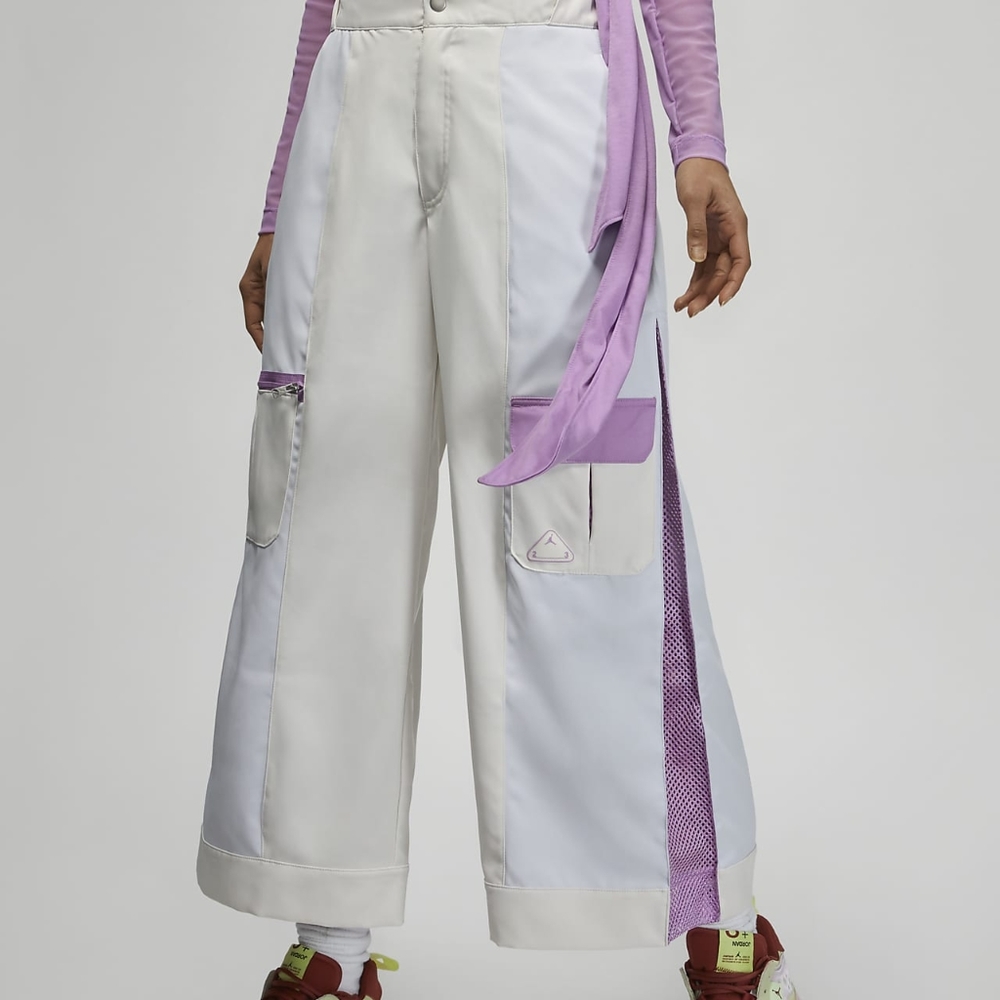 Nike Jordan Womens Pants sz XXL New White/Purple - Picture 3 of 9